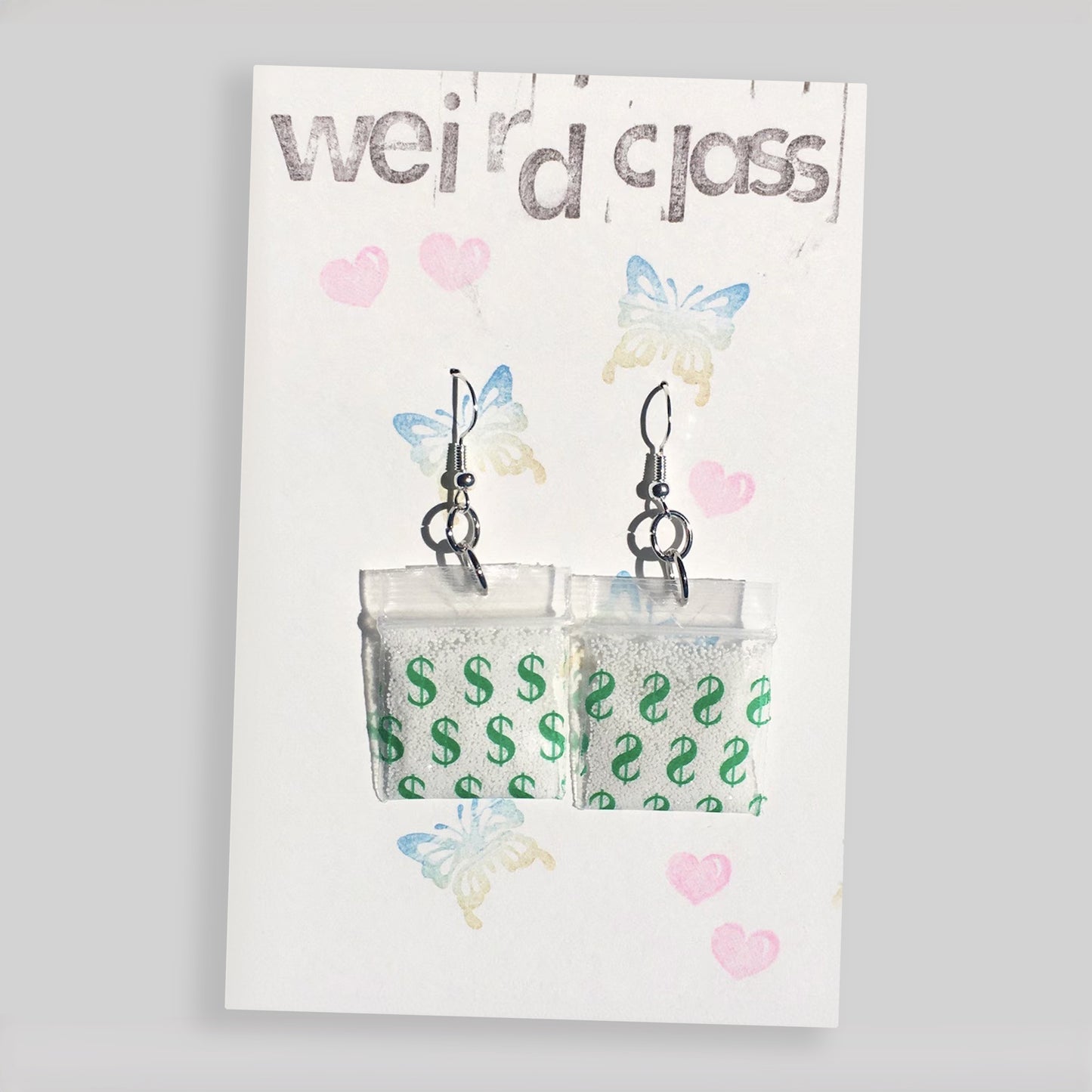 WEIRD CLASS COKE BAG EARRINGS