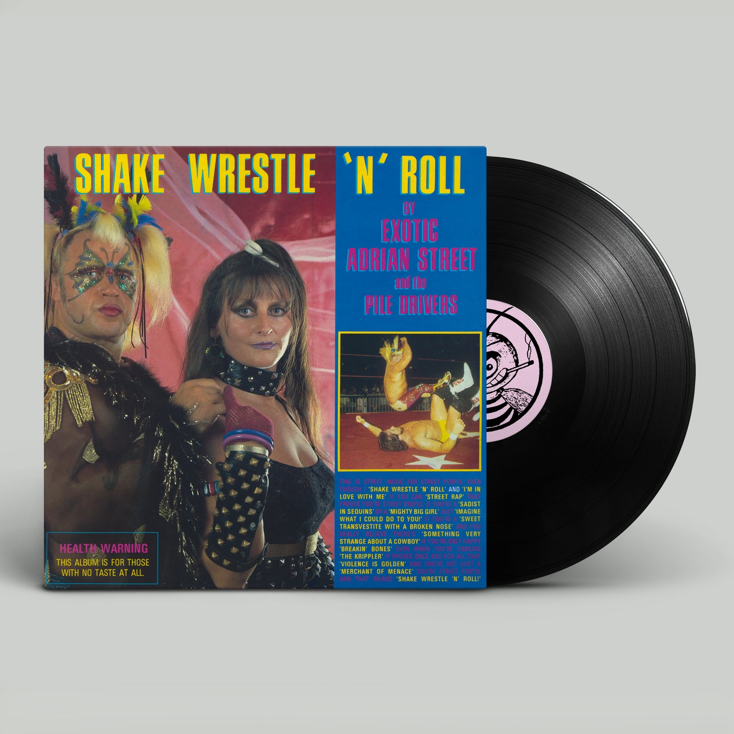 EXOTIC ADRIAN STREET & THE PILE DRIVERS - SHAKE, WRESTLE 'N' ROLL (VINYL LP)